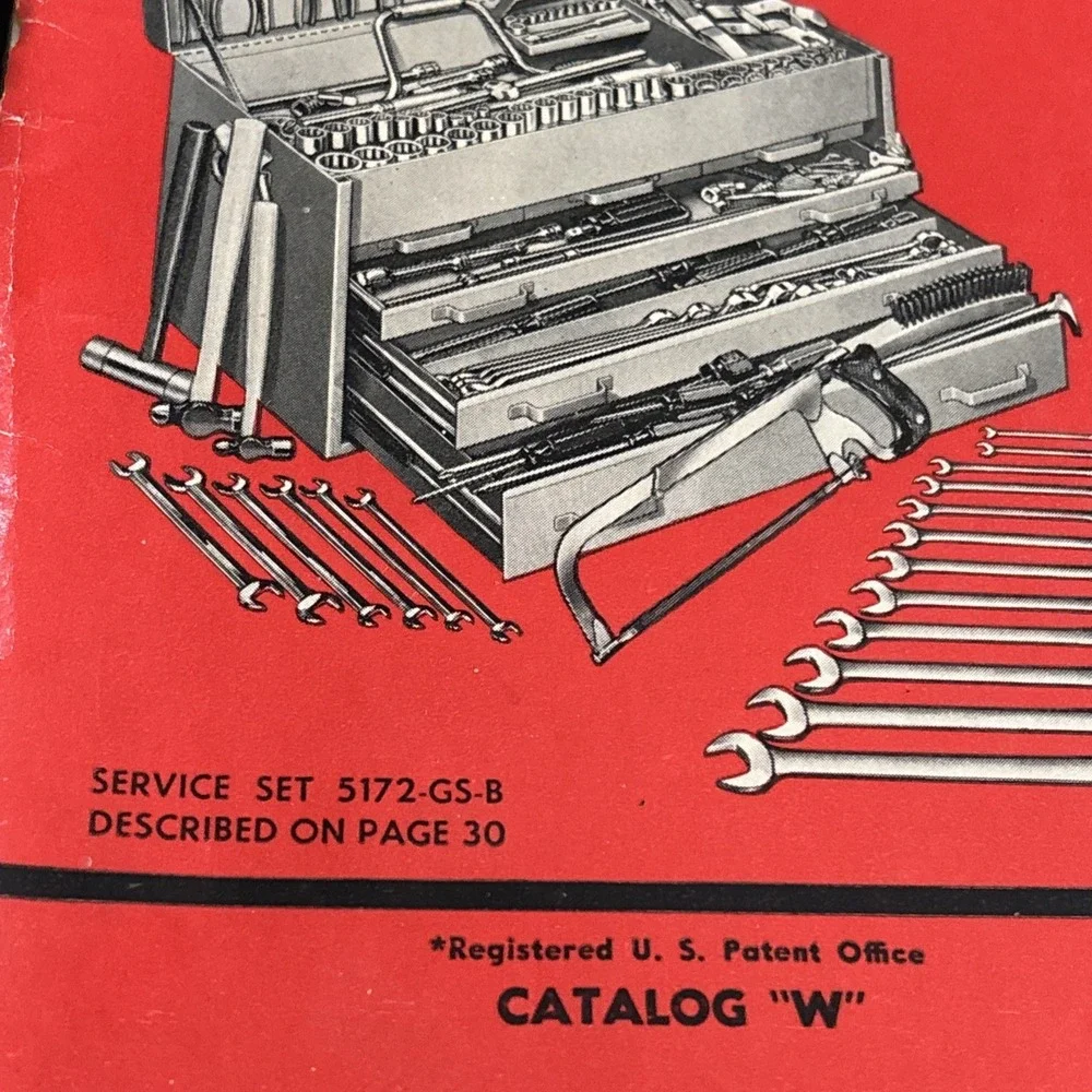 Vintage 1958 Snap-on Tools Catalog W Tool Equipment Kenosha Wisconsin